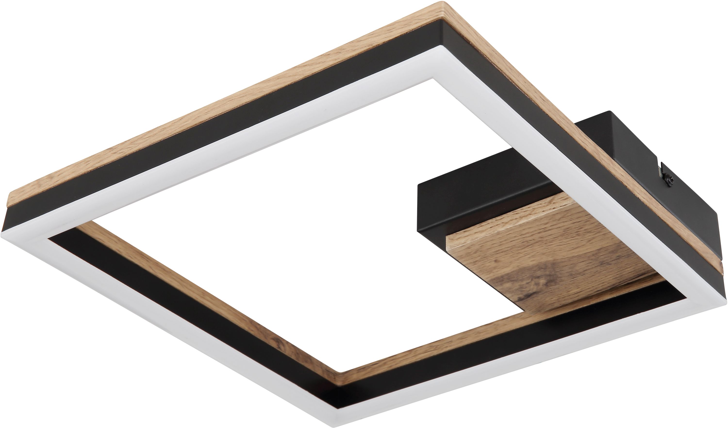 Globo Lighting Beatrix Deckenlampe 1x12 W schwarz-holz 67297D