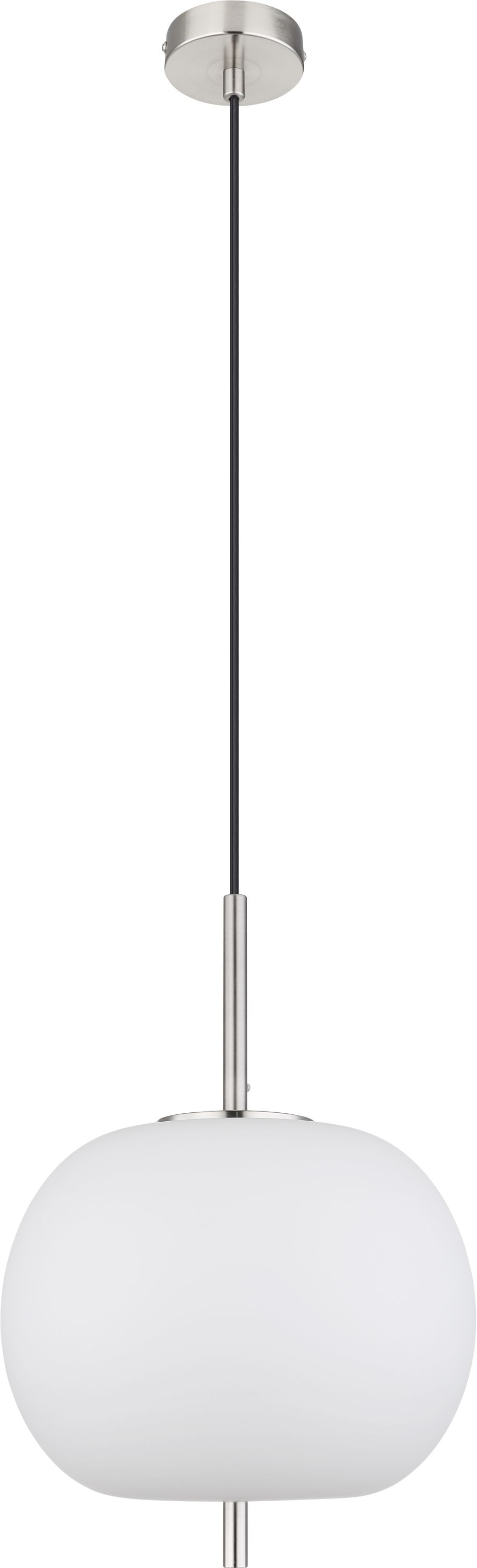 Globo Lighting Blacky I Pendelleuchte 1x60 W weiß-nickel 15345H1NO