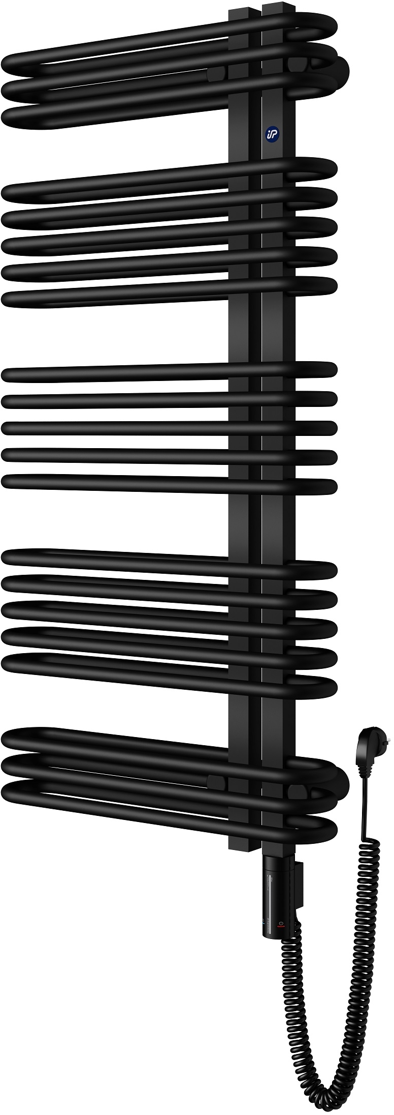 Instal Projekt Astro Electro Elektrischer Heizkörper 161x50 cm schwarz ASTE-50/160C75+GH-12C2