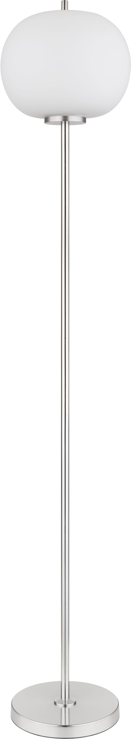 Globo Lighting Blacky I Stehlampe 1x60 W weiß-nickel 15345SNO