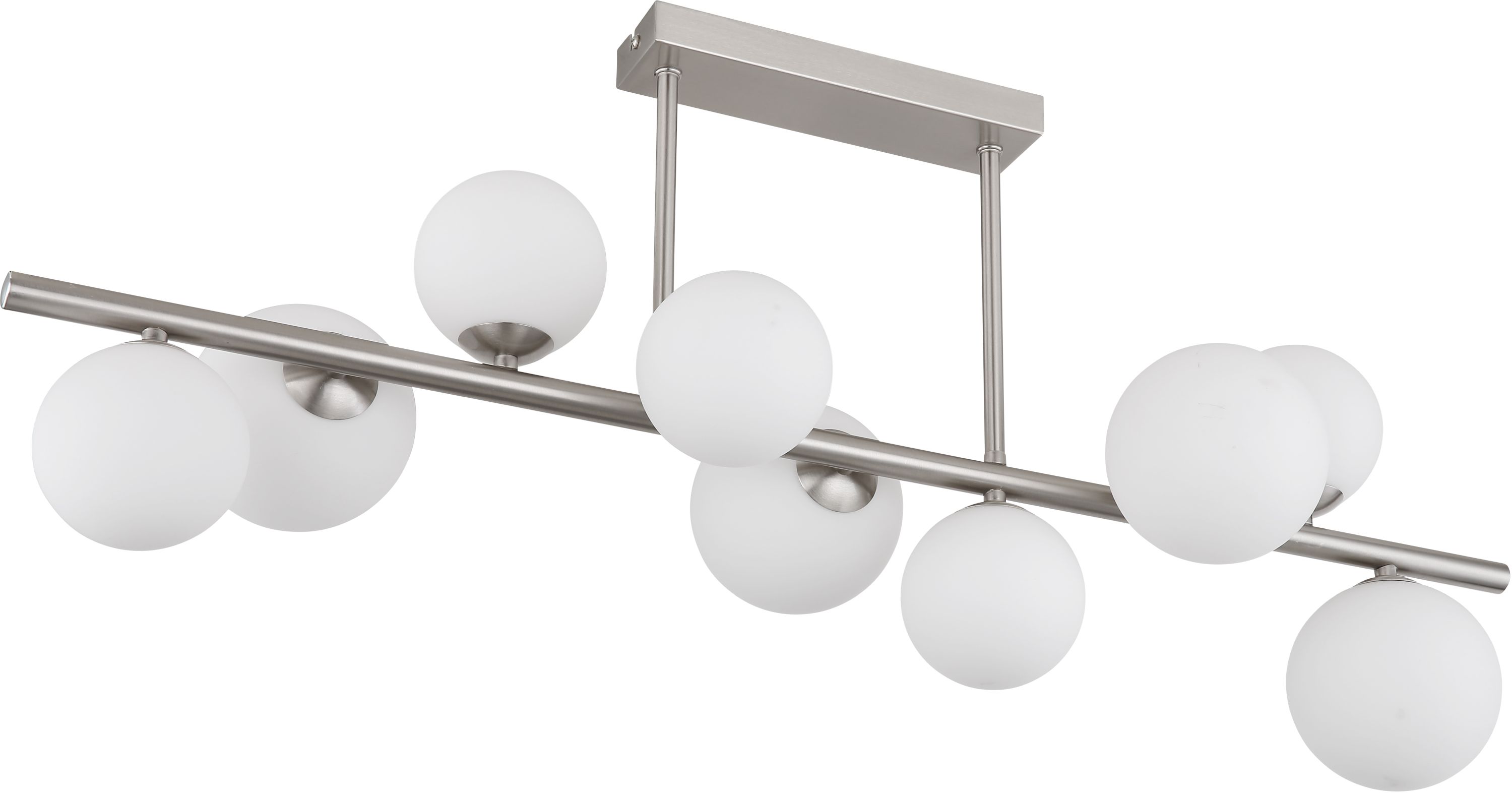 Globo Lighting Riha Deckenlampe x3.5 W opaleszierendes Glas-nickel 56140-9D