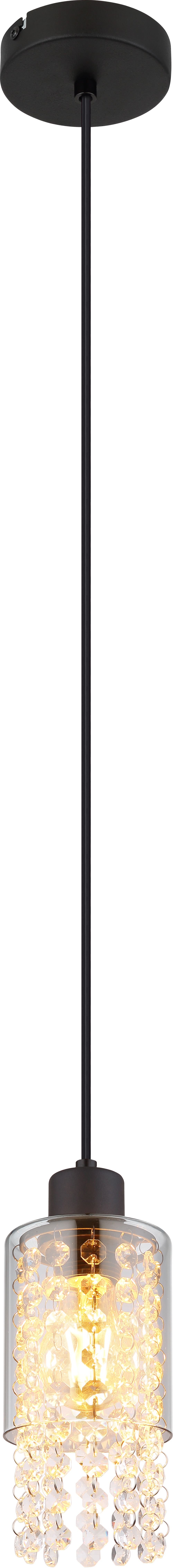 Globo Lighting Backey Pendelleuchte 1x40 W schwarz-verraucht 15799H