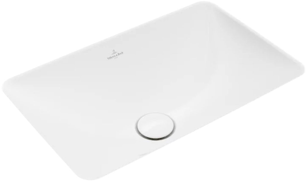 Villeroy & Boch Loop & Friends waschbecken 45x28 cm rechteckig unterblattig weiß 4A560001