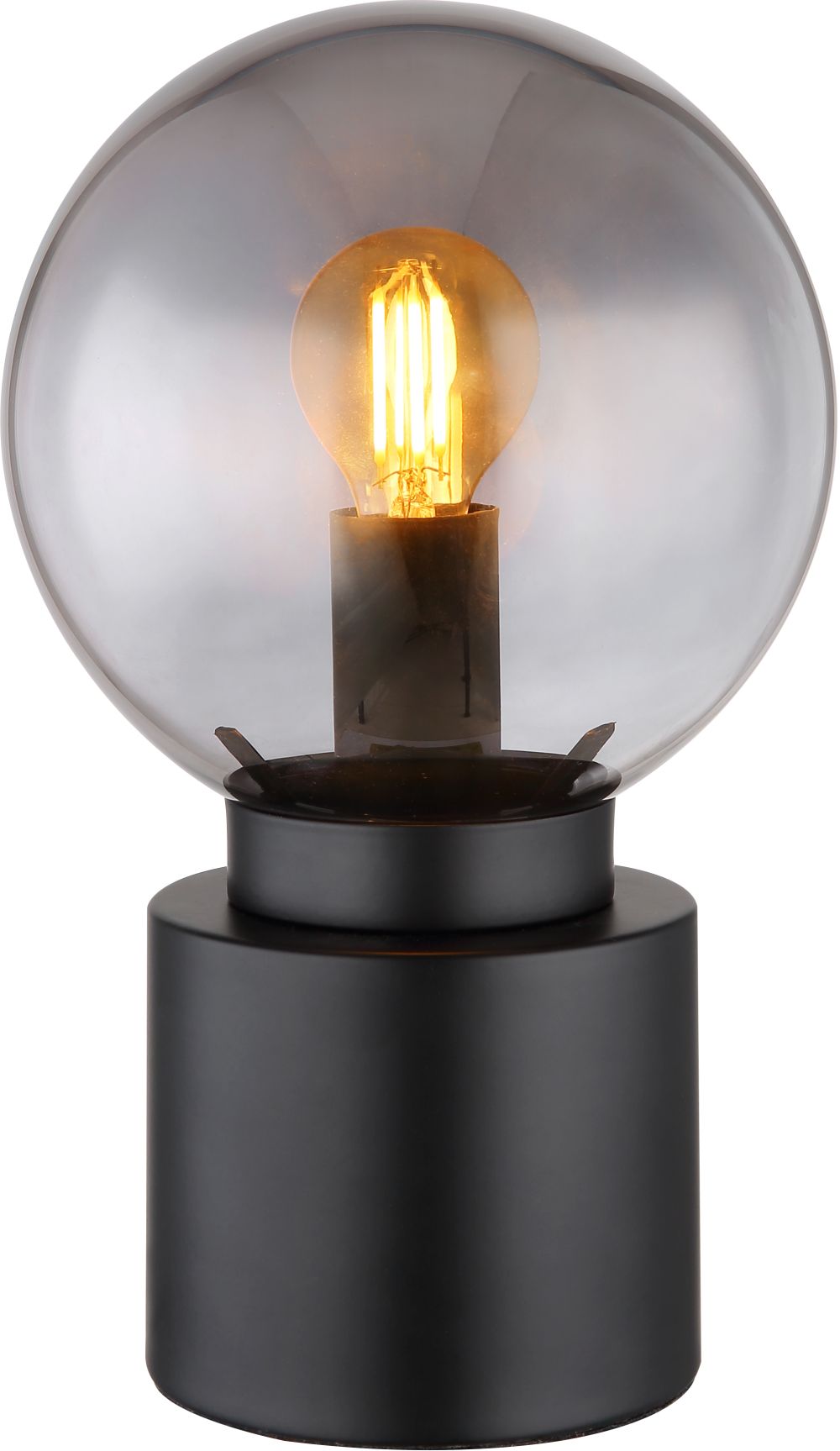 Globo Lighting Marka Tischlampe 1x25 W schwarz-verraucht 21003B