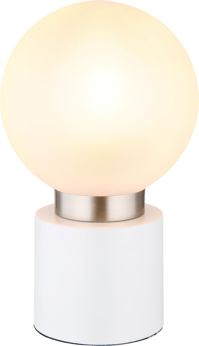 Globo Lighting Marka Tischlampe 1x25 W weiß-satin 21003WN