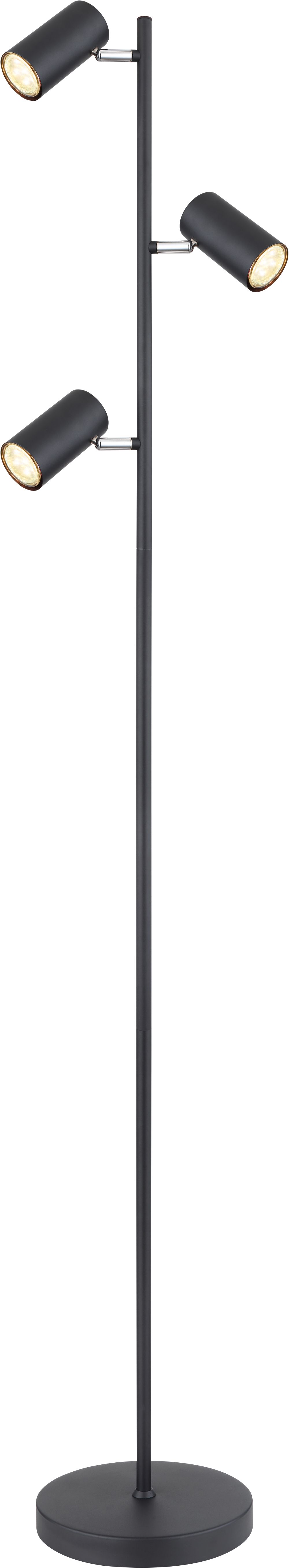 Globo Lighting Robby Stehlampe 3x5 W schwarz 57910SB