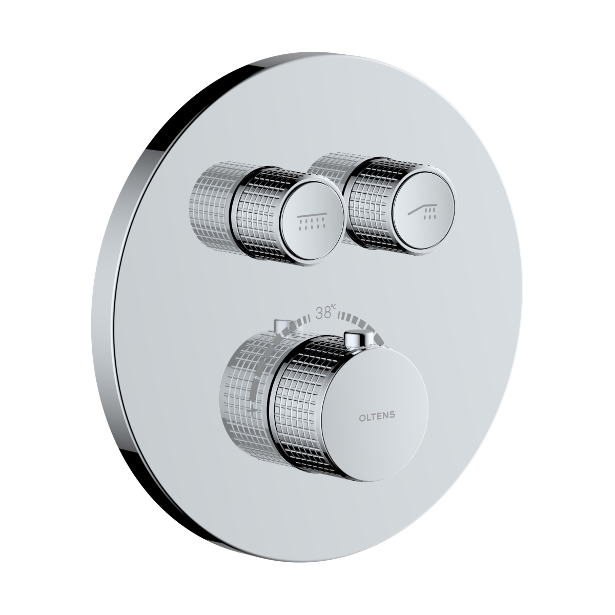 Oltens Onega Badewannen- und Duscharmatur Unterputz mit Thermostat chrom 34601100