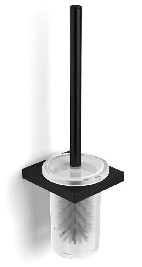 Stella Kobe Klobürste verschraubt glas-schwarz 10.430-B