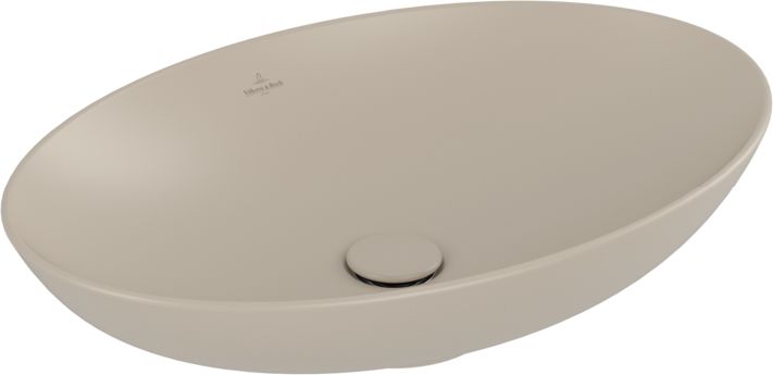 Villeroy & Boch Loop & Friends umywalka 62x42 cm owalna nablatowa CeramicPlus Almond 4A4800AM
