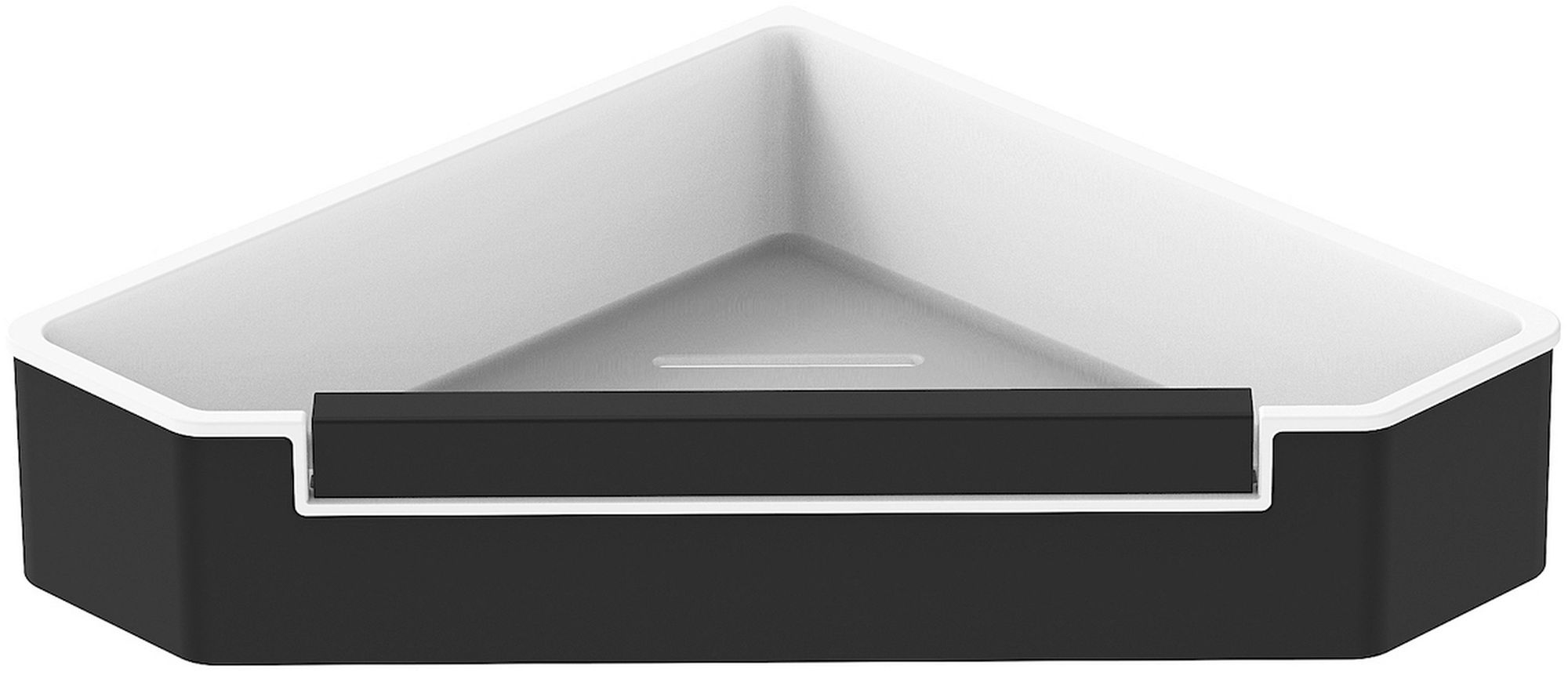 Stella Badezimmerkorb weiß-schwarz 16.070-B