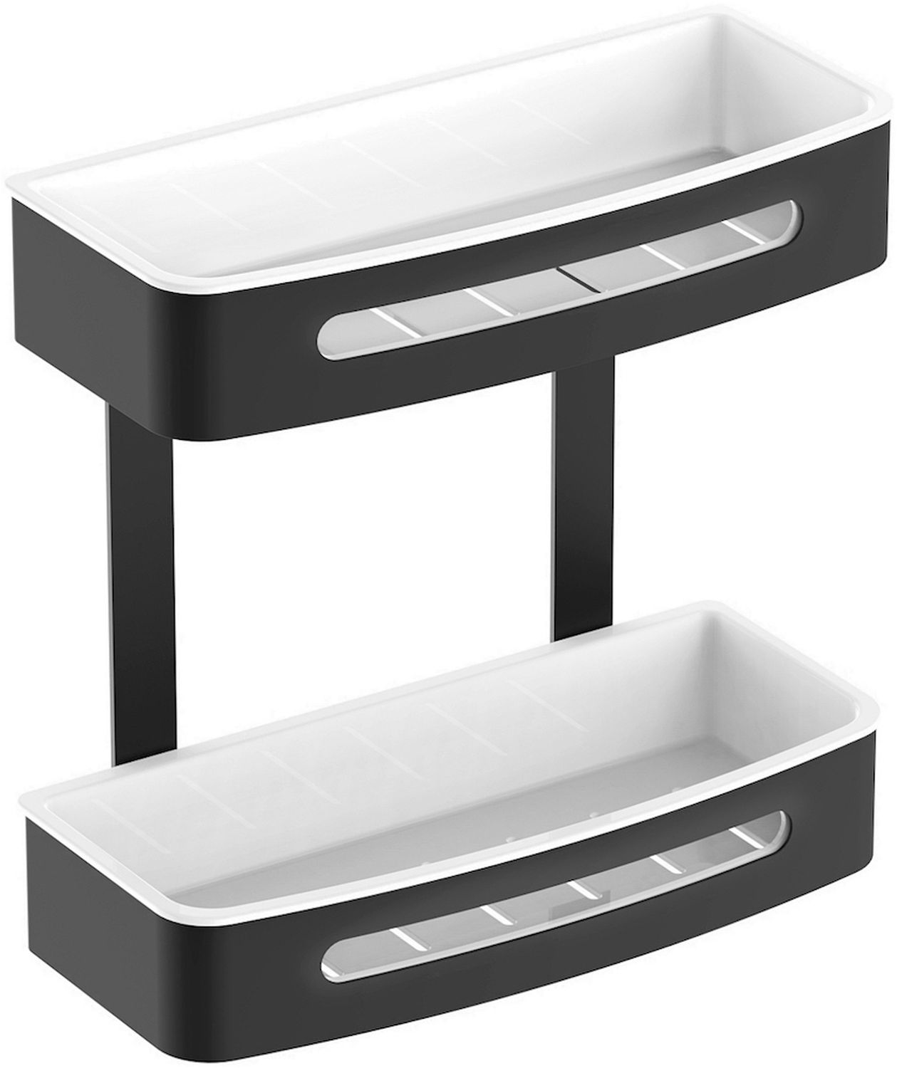 Stella Badezimmerregal 29 cm weiß-schwarz 16.071-B