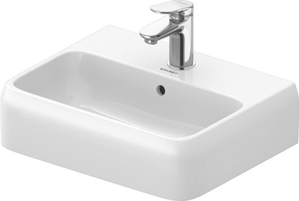 Duravit Qatego Waschbecken 45x35 cm rechteckig Aufsatzwaschbecken weiß 0746450000