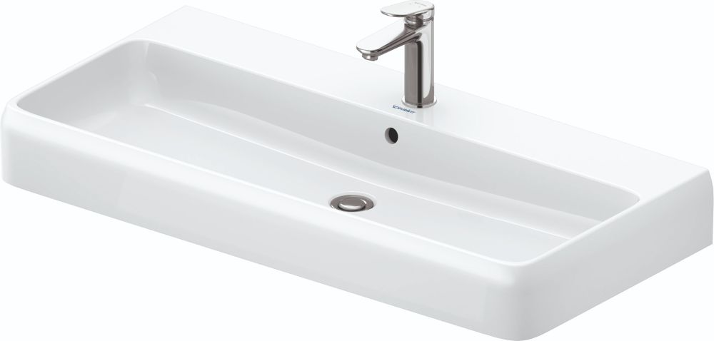 Duravit Qatego Waschbecken 100x47 cm rechteckig Möbel weiß 2382100000