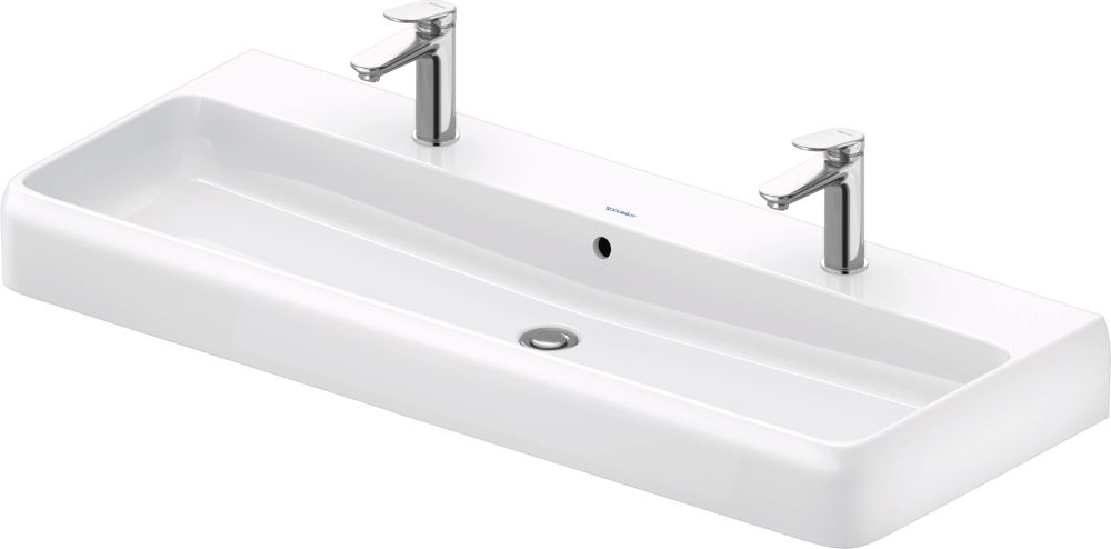 Duravit Qatego Waschbecken 120x47 cm rechteckig Möbel weiß 2382120024