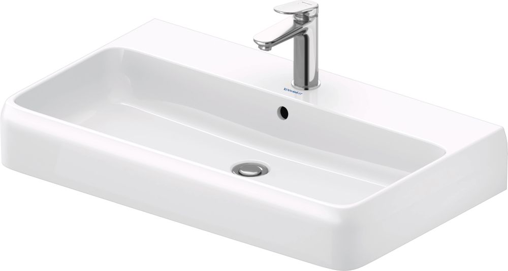 Duravit Qatego Waschbecken 80x47 cm rechteckig Möbel weiß 2382800027