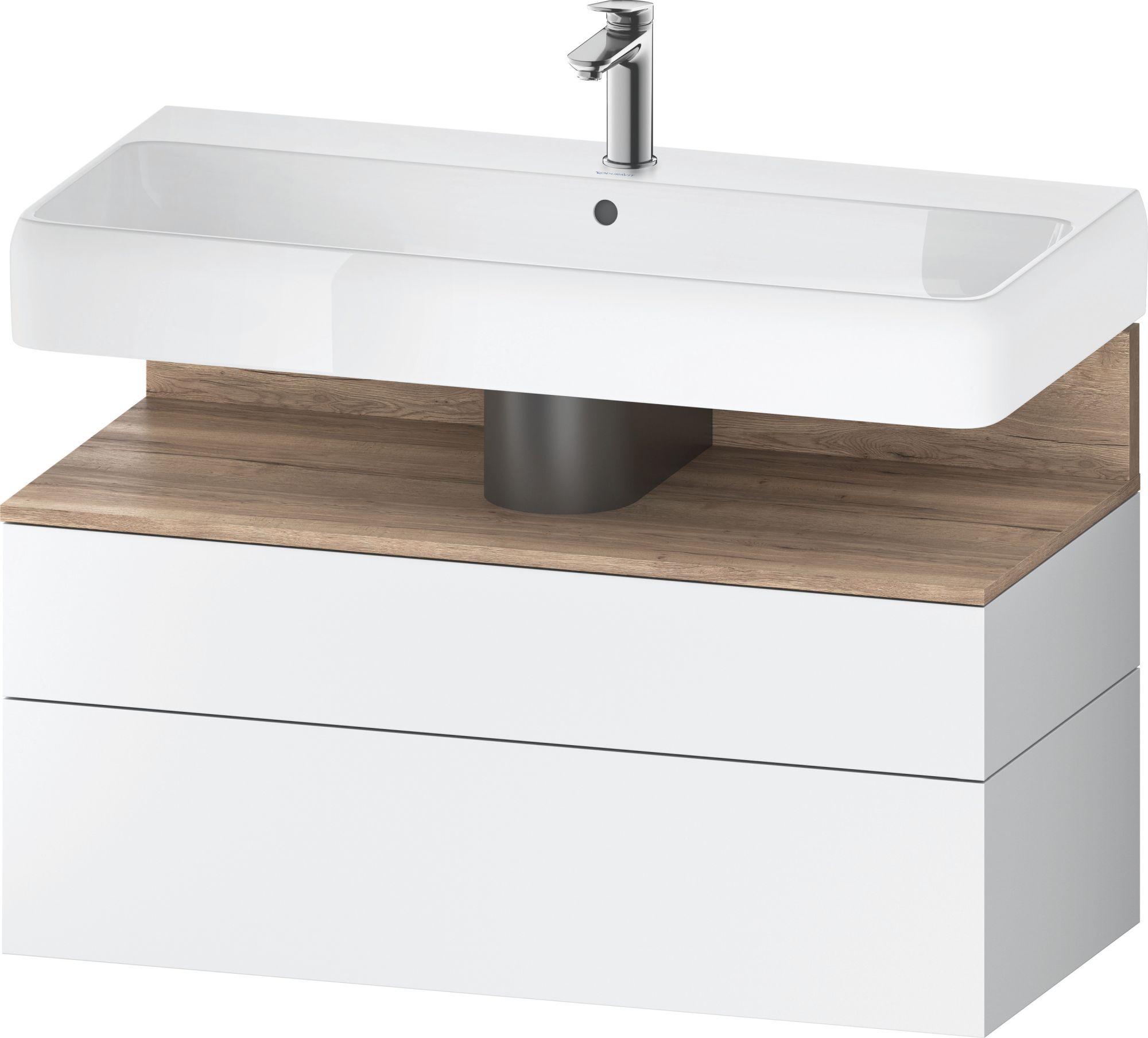 Duravit Qatego Kabinett 99x47x59 cm Unterschrank hängend weiß-eiche QA4395055180010