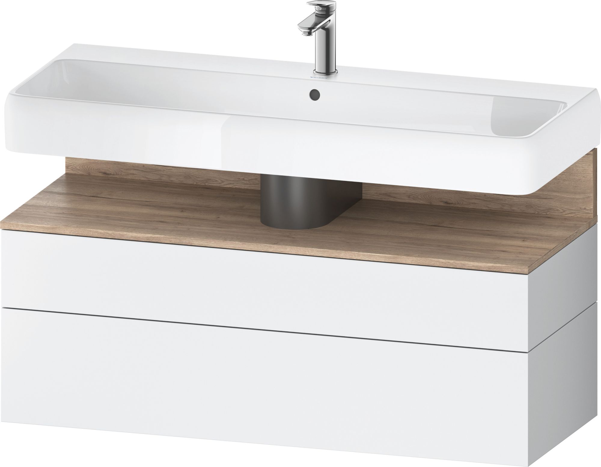 Duravit Qatego Kabinett 119x47x59 cm Unterschrank hängend weiß-eiche QA4396055180010