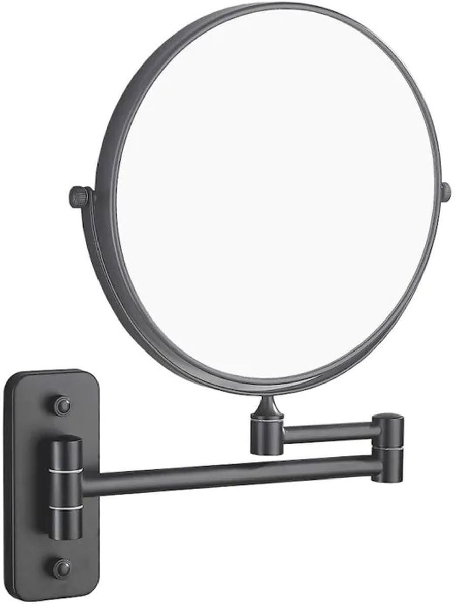 Stella Kosmetikspiegel 26x32 cm rund schwarz 22.01230-B