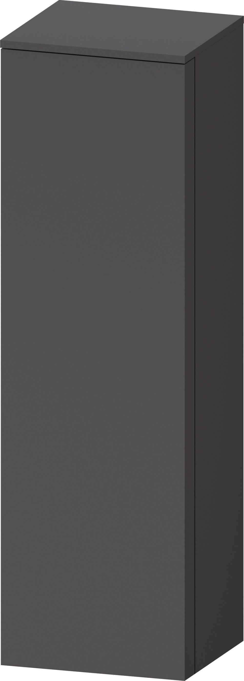 Duravit Qatego Kabinett 40x36x132 cm Seitenschrank hängend graphit QA1345L49490000