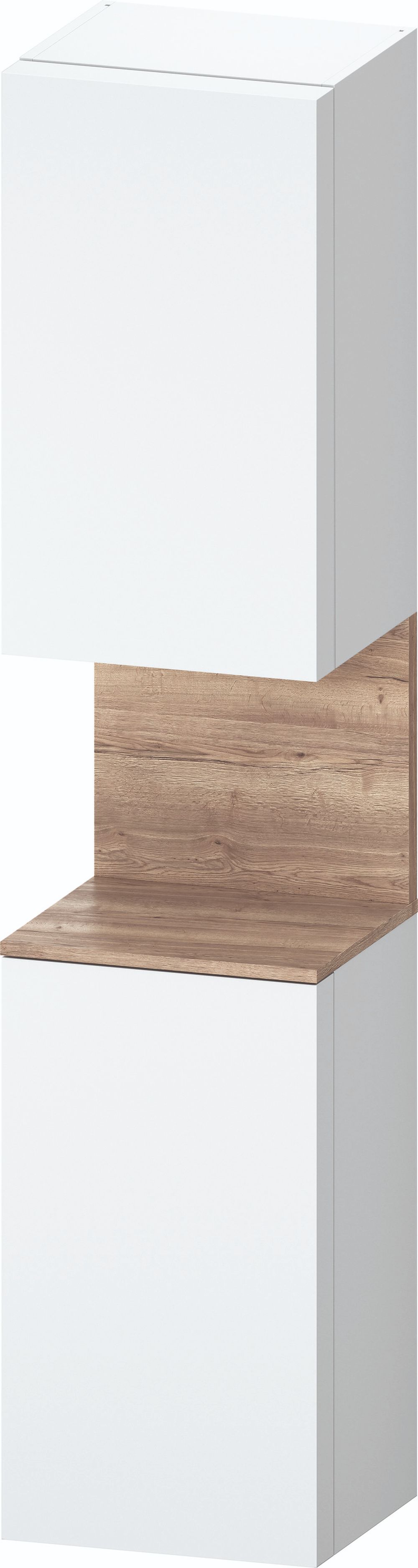 Duravit Qatego Kabinett 40x36x176 cm Seitenschrank hängend weiß-holz QA1346L55180010