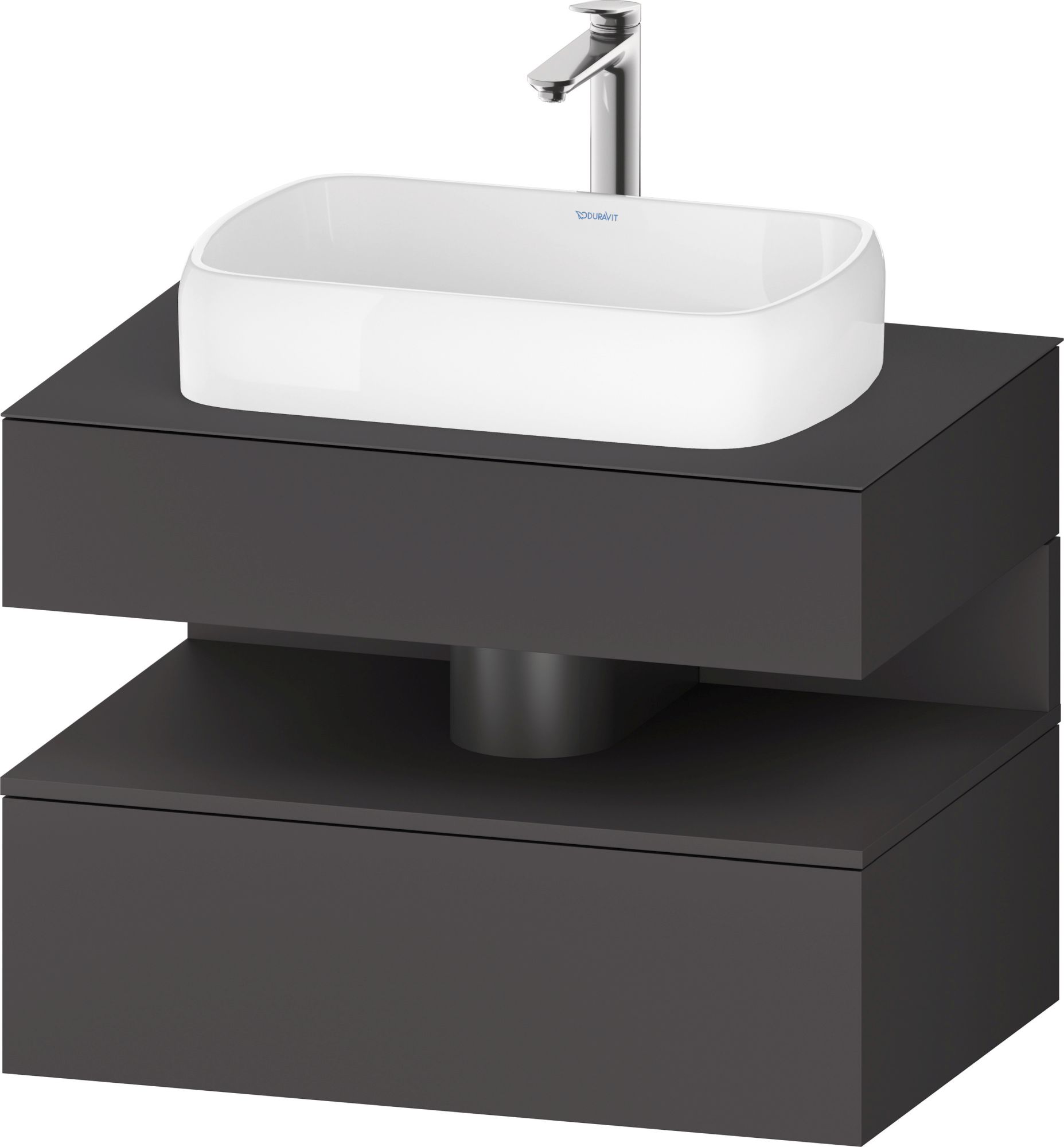 Duravit Qatego Kabinett 80x55x60 cm Unterschrank hängend graphit QA4730049490010