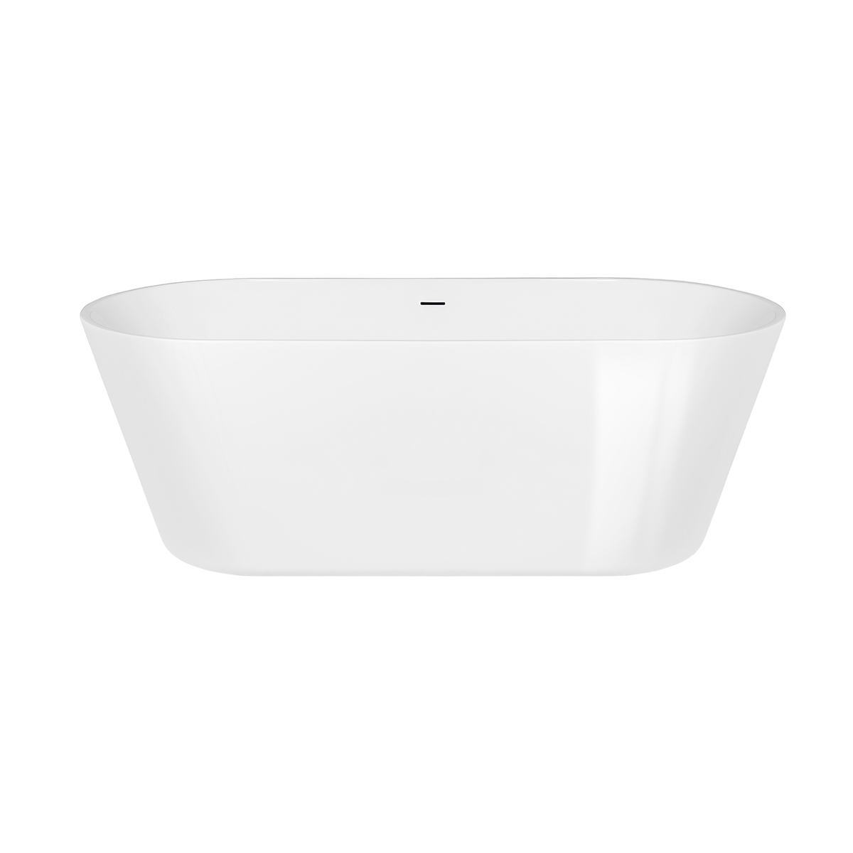 Oltens Yrsa Freistehende Badewanne 160x75 cm oval weiß 12023000