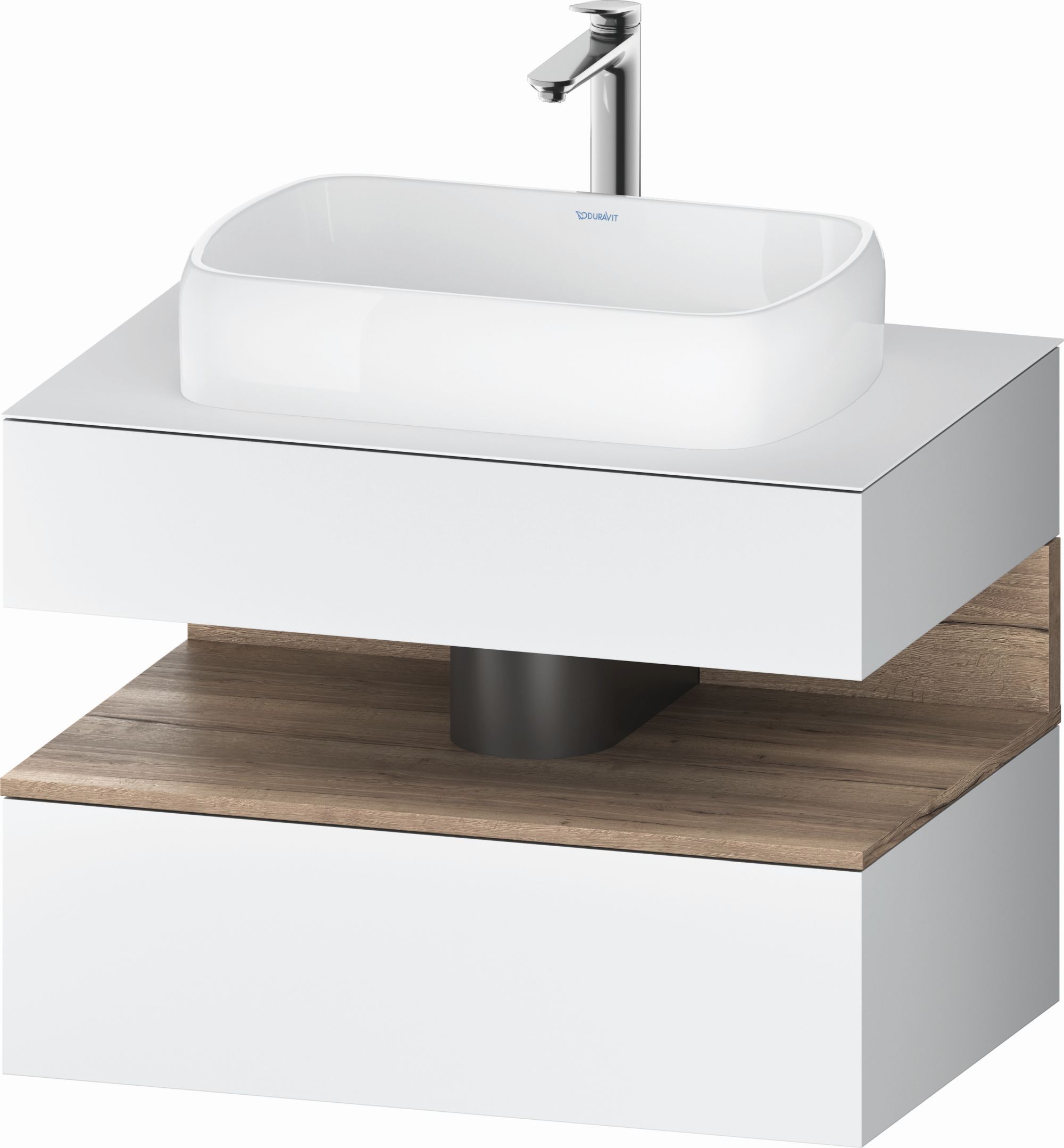 Duravit Qatego Kabinett 80x55x60 cm Unterschrank hängend weiß-eiche QA4730055180010