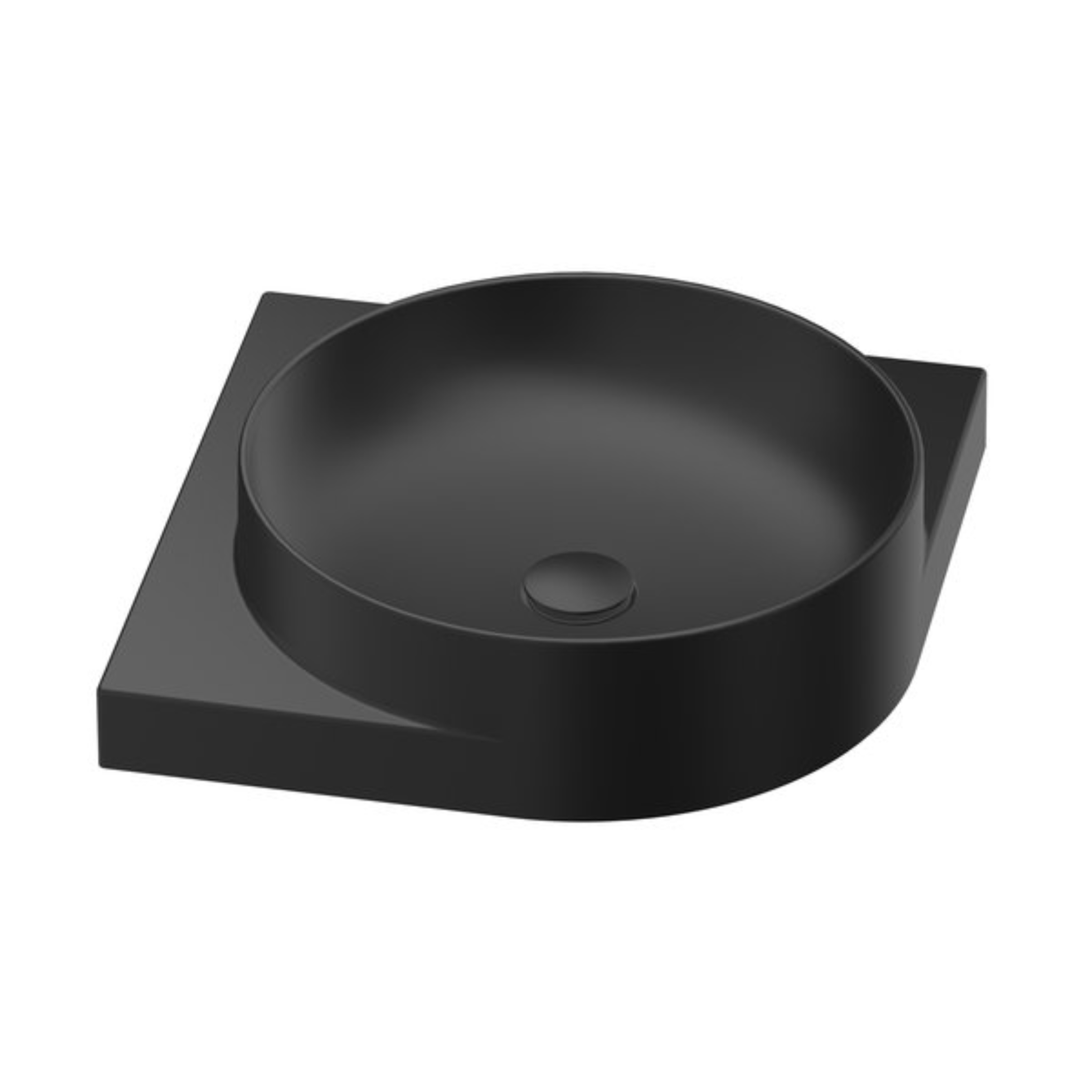 Ravak Yard Waschbecken 45x45 cm eckwaschbecken Klassisch-Möbel schwarz XJX0D045000