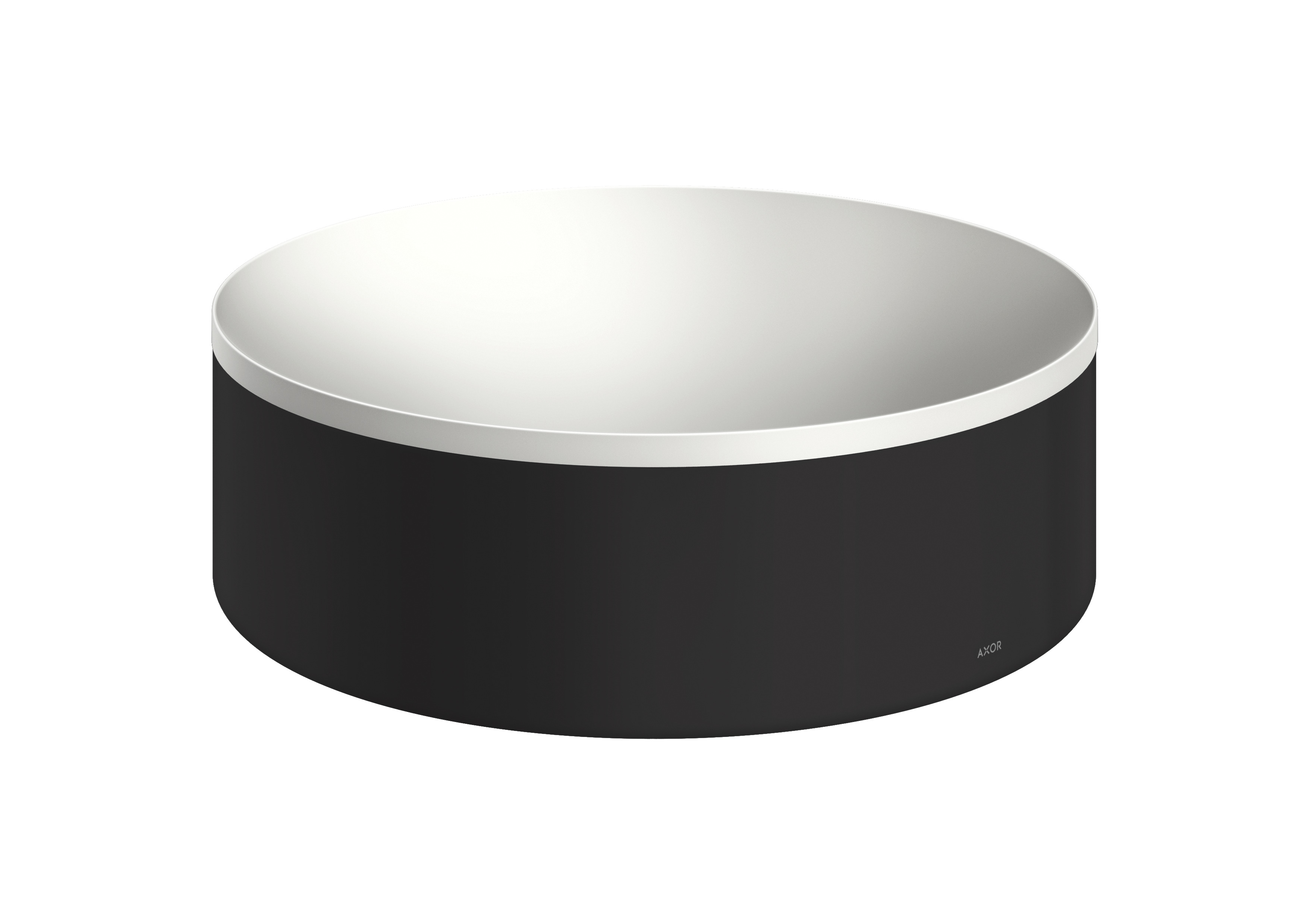 Axor Suite Waschbecken 30x30 cm rund Aufsatzwaschbecken weiß-schwarz 42000670