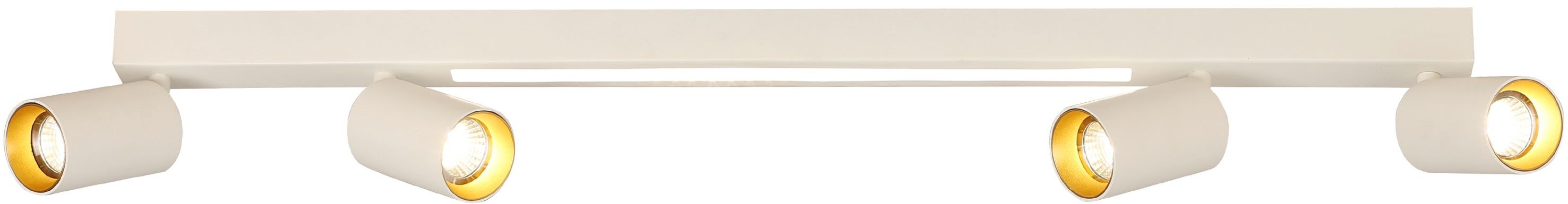 Light Prestige Perugia Deckenlampe 4x50 W weiß-gold LP-0703/4CWH