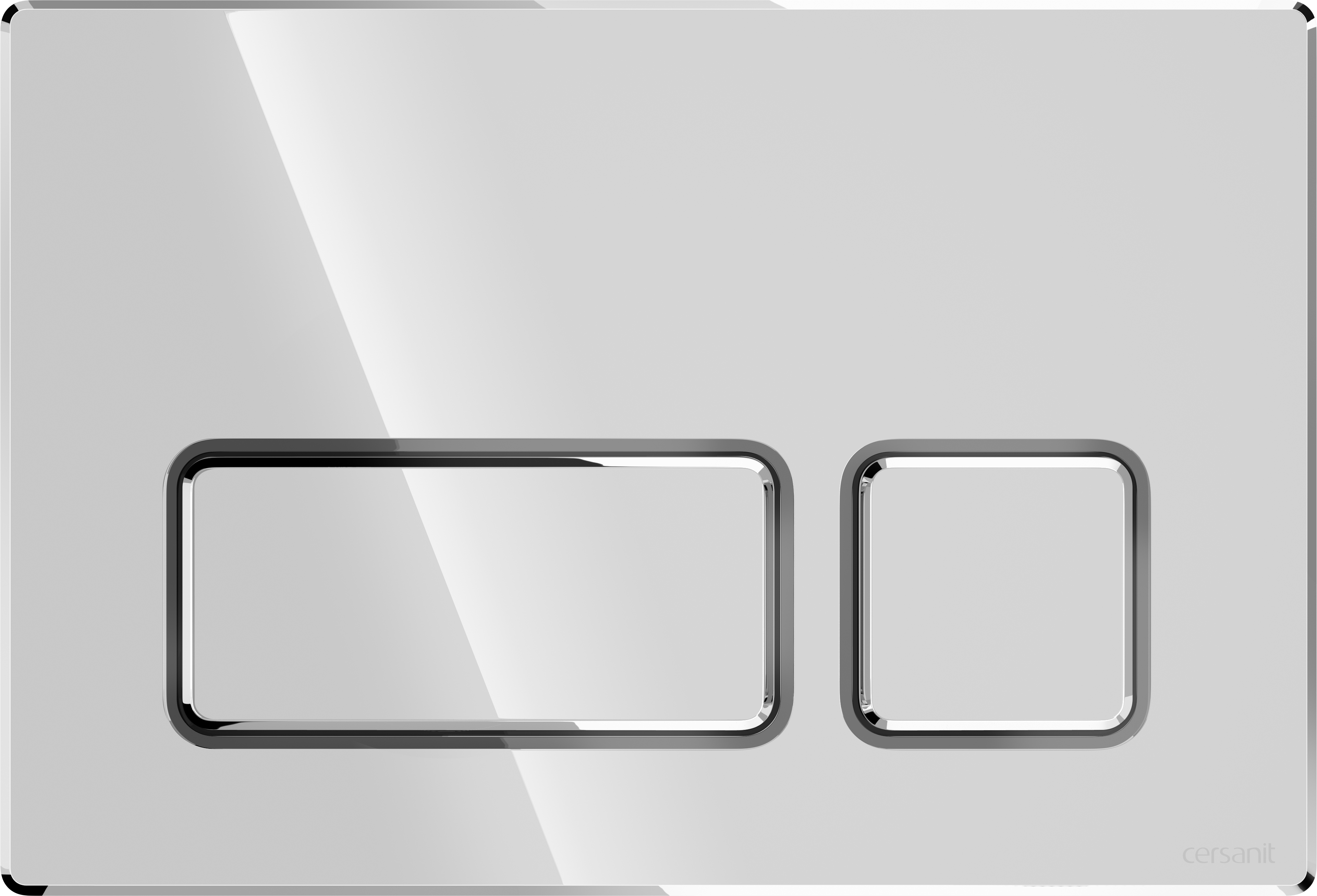 Cersanit Block Betätigungsplatte für Toilette glänzender Chrom K97-454