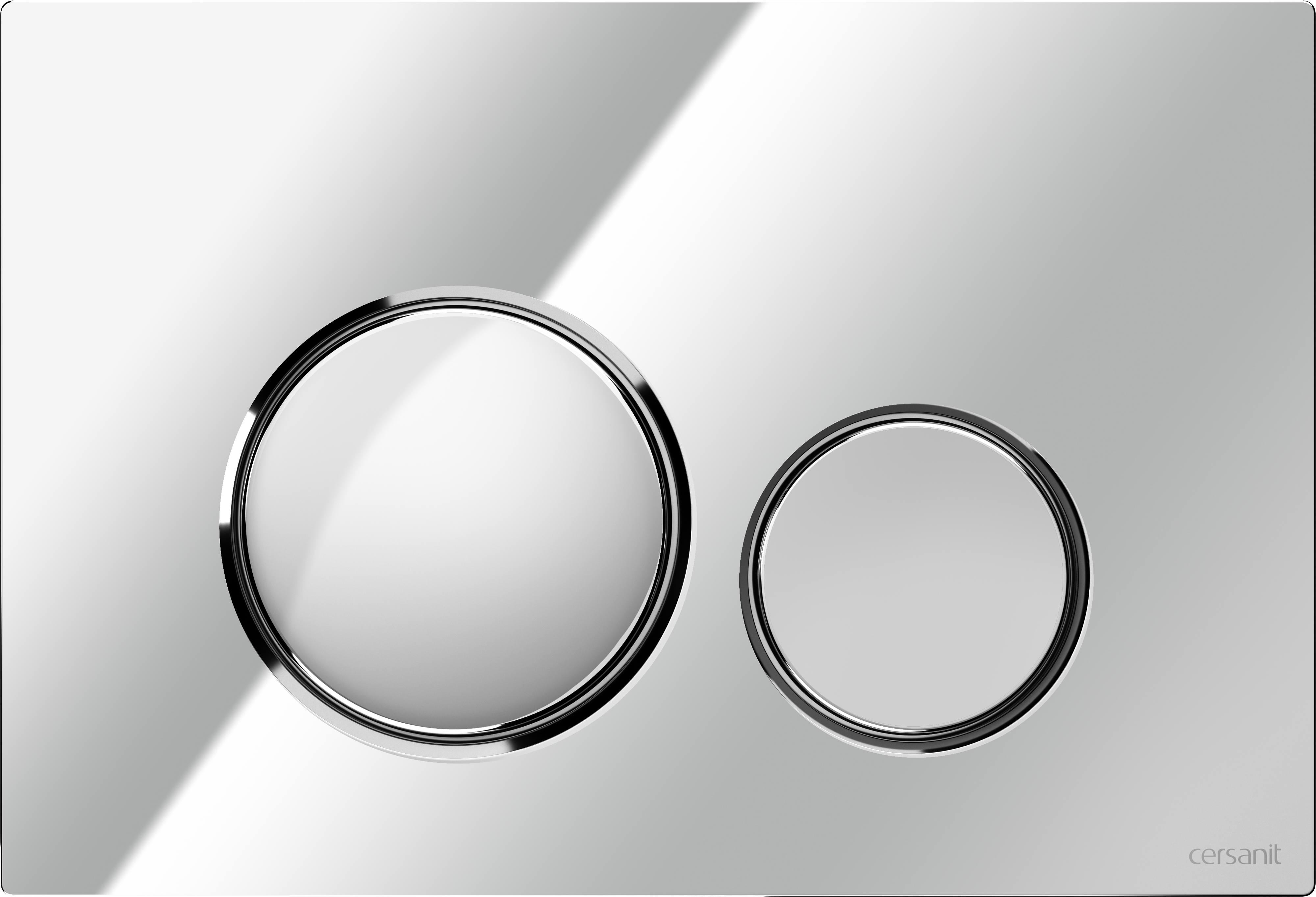 Cersanit Luna Betätigungsplatte für Toilette glänzender Chrom K97-449