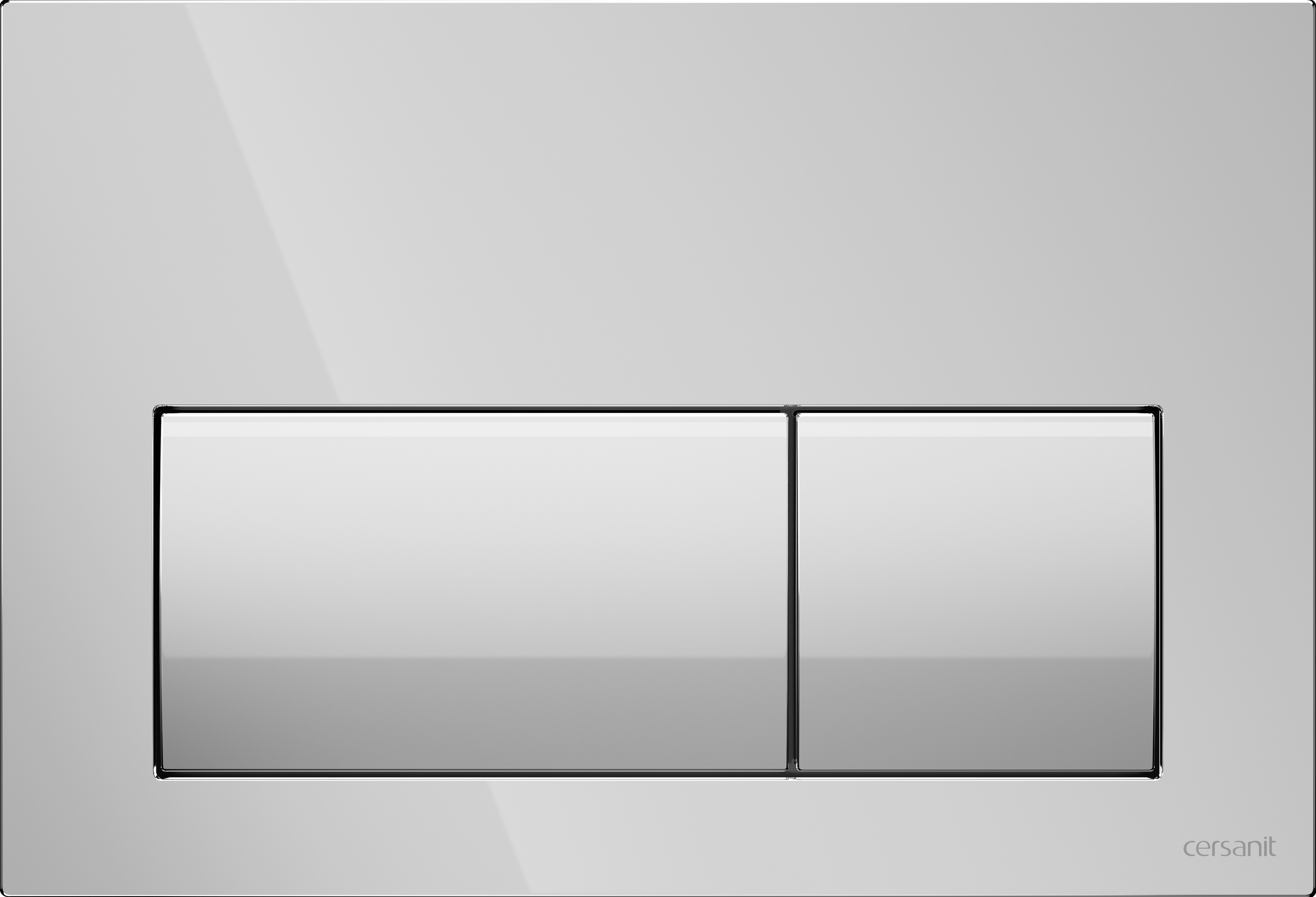 Cersanit Presto Betätigungsplatte für Toilette glänzender Chrom K97-517