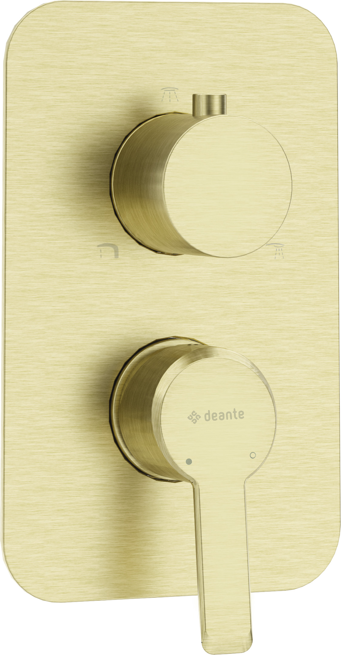 Deante Arnika Badewannen- und Duscharmatur Unterputz gold BXY_RQAM