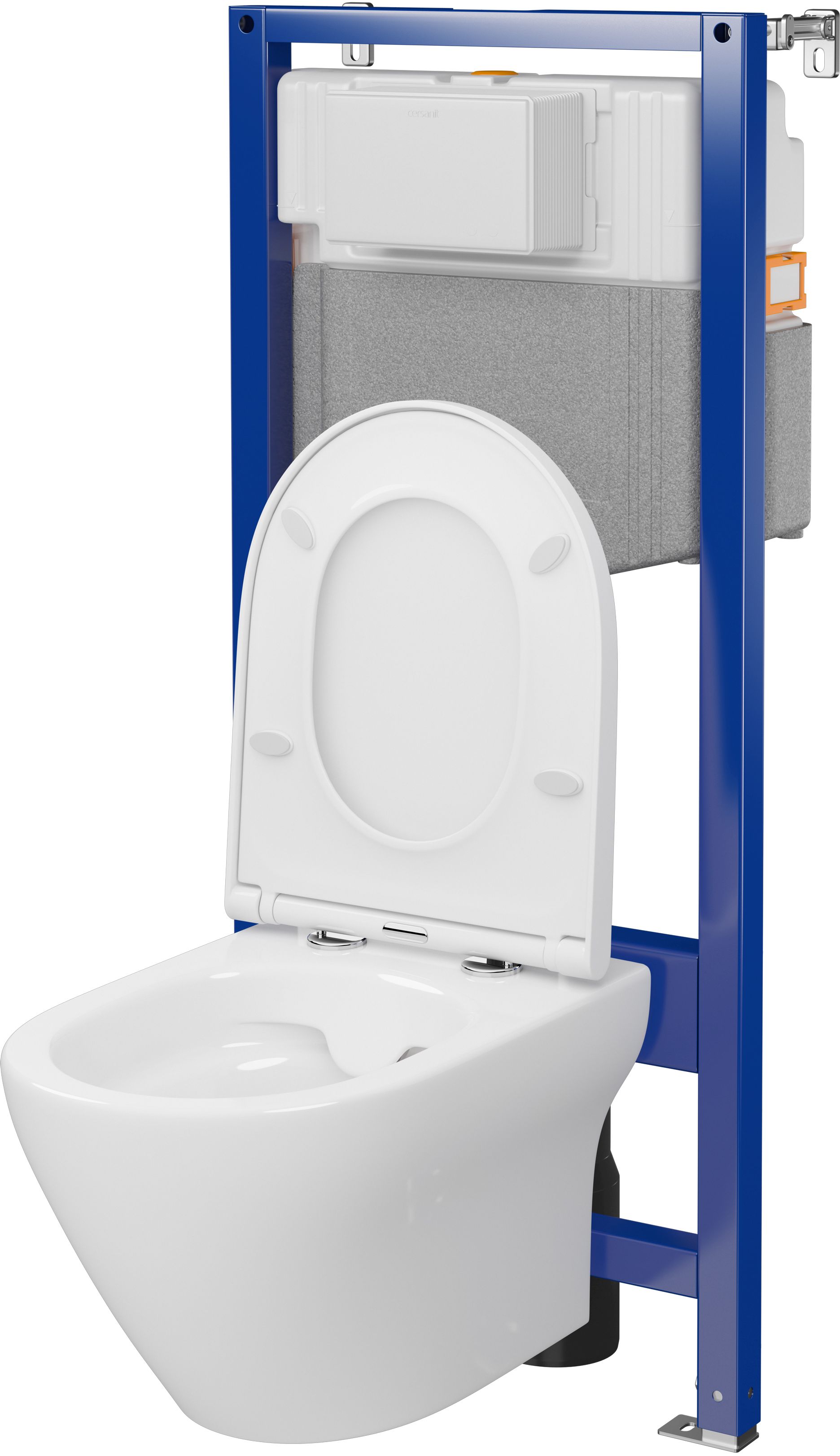 Cersanit Larga WC-Komplettset mit Vorwandelement S701-823