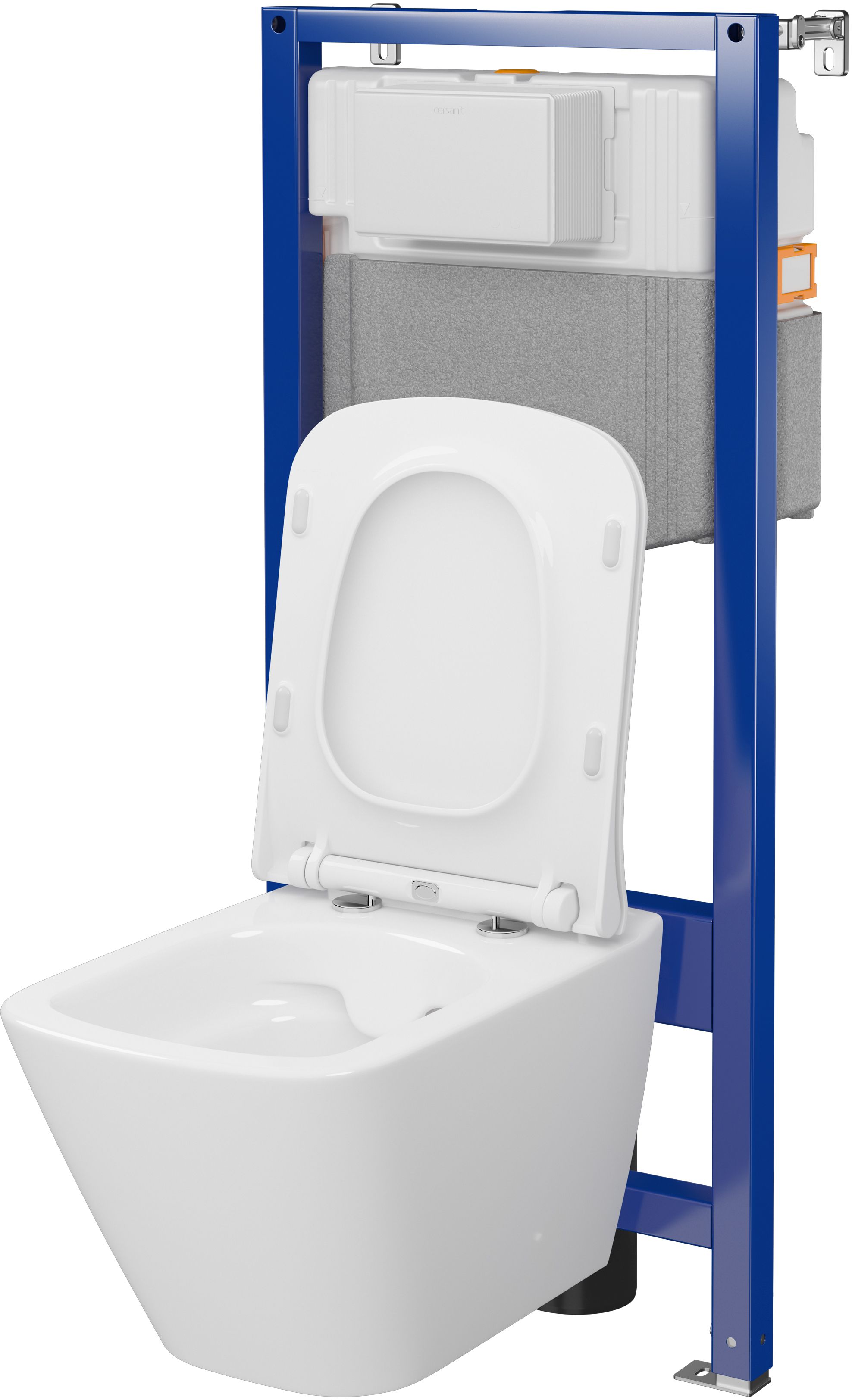Cersanit City Square WC-Komplettset mit Vorwandelement S701-797