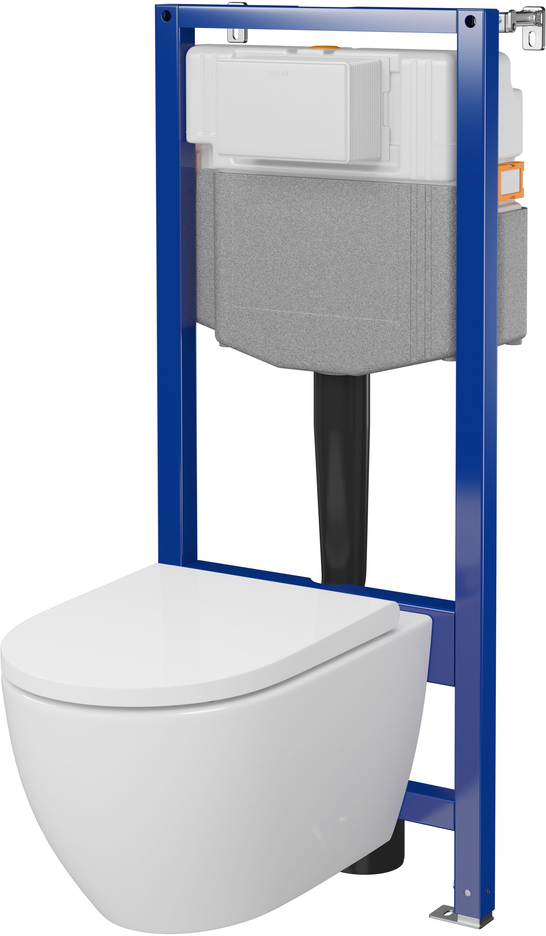 Cersanit Zen WC-Komplettset mit Vorwandelement mit Wirbelspülung S701-799