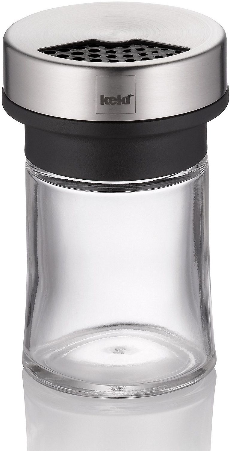 Kela Miko Container 6x6x9.5 cm transparent-schwarz 11612