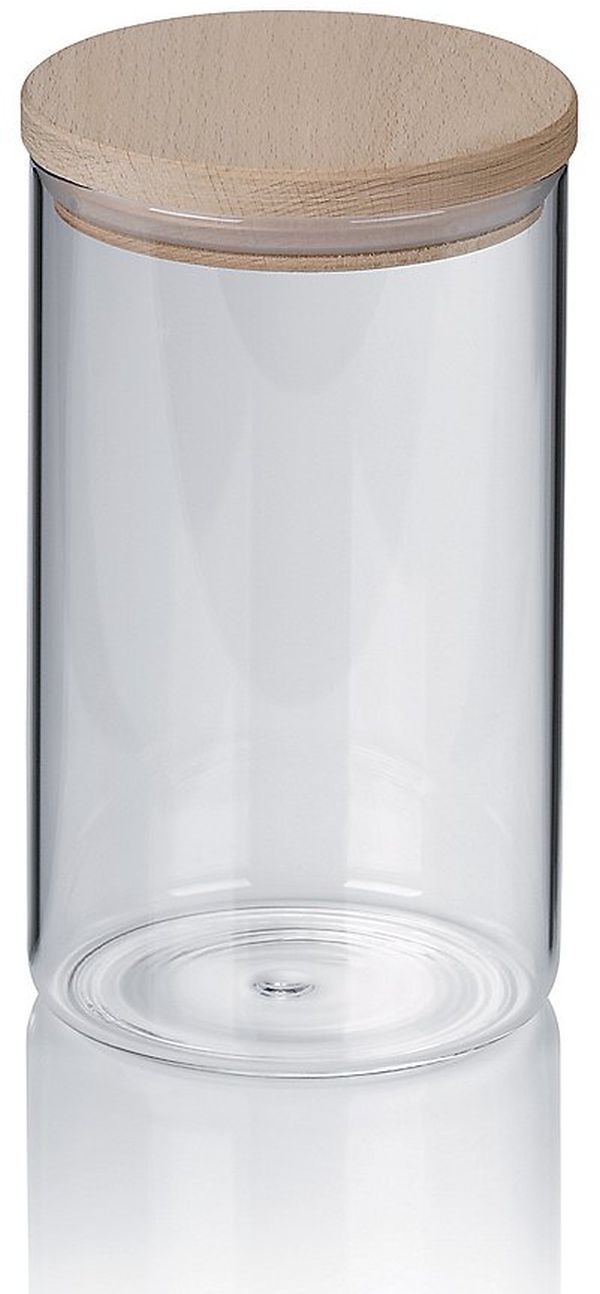 Kela Amelie Aufbewahrungsbehälter 10x10x17.5 cm transparent-beige 11956