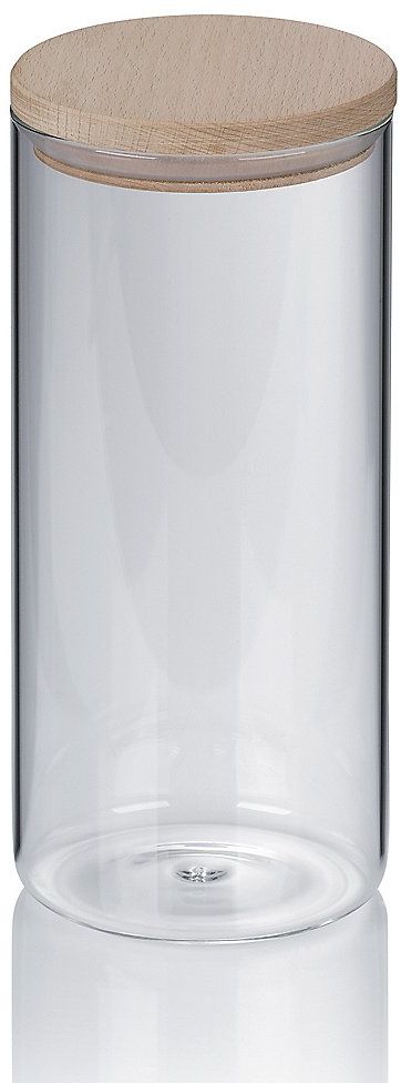 Kela Amelie Aufbewahrungsbehälter 10x10x22 cm transparent-beige 11957