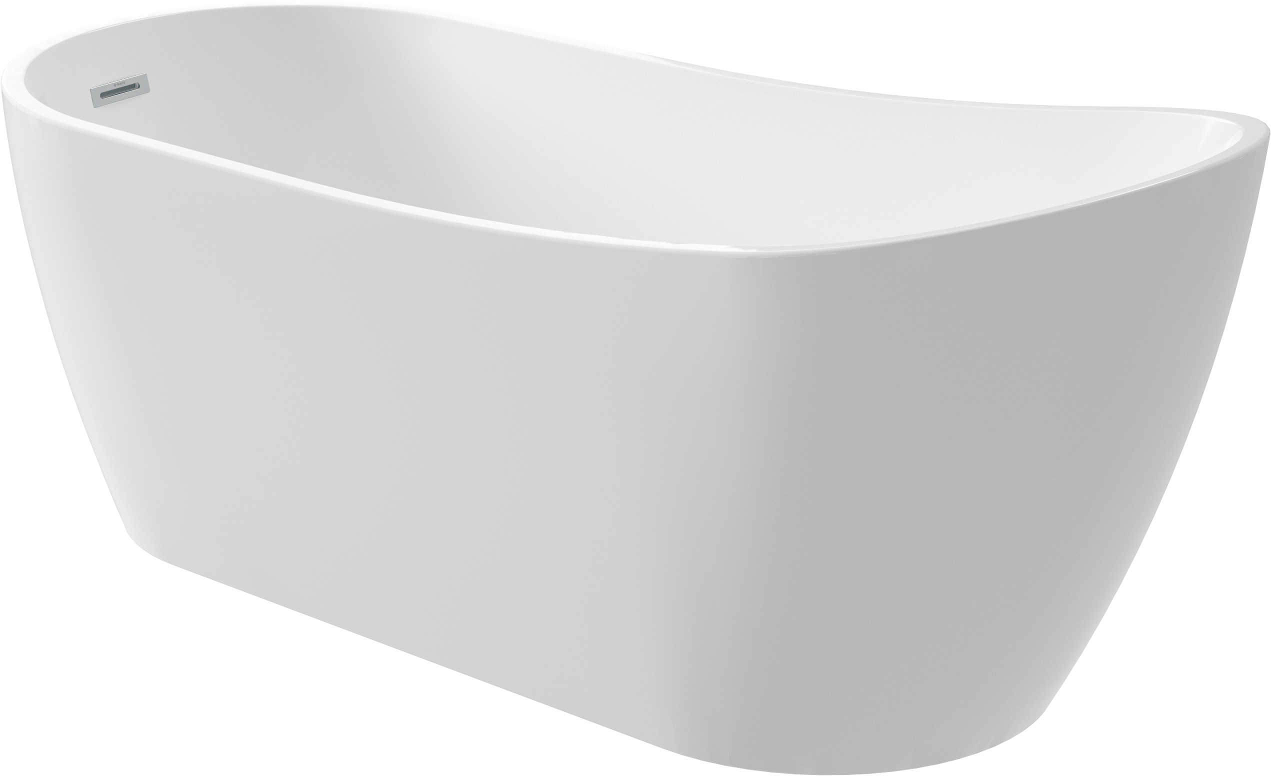 Deante Arnika Freistehende Badewanne 150x72 cm oval weiß KDA015W