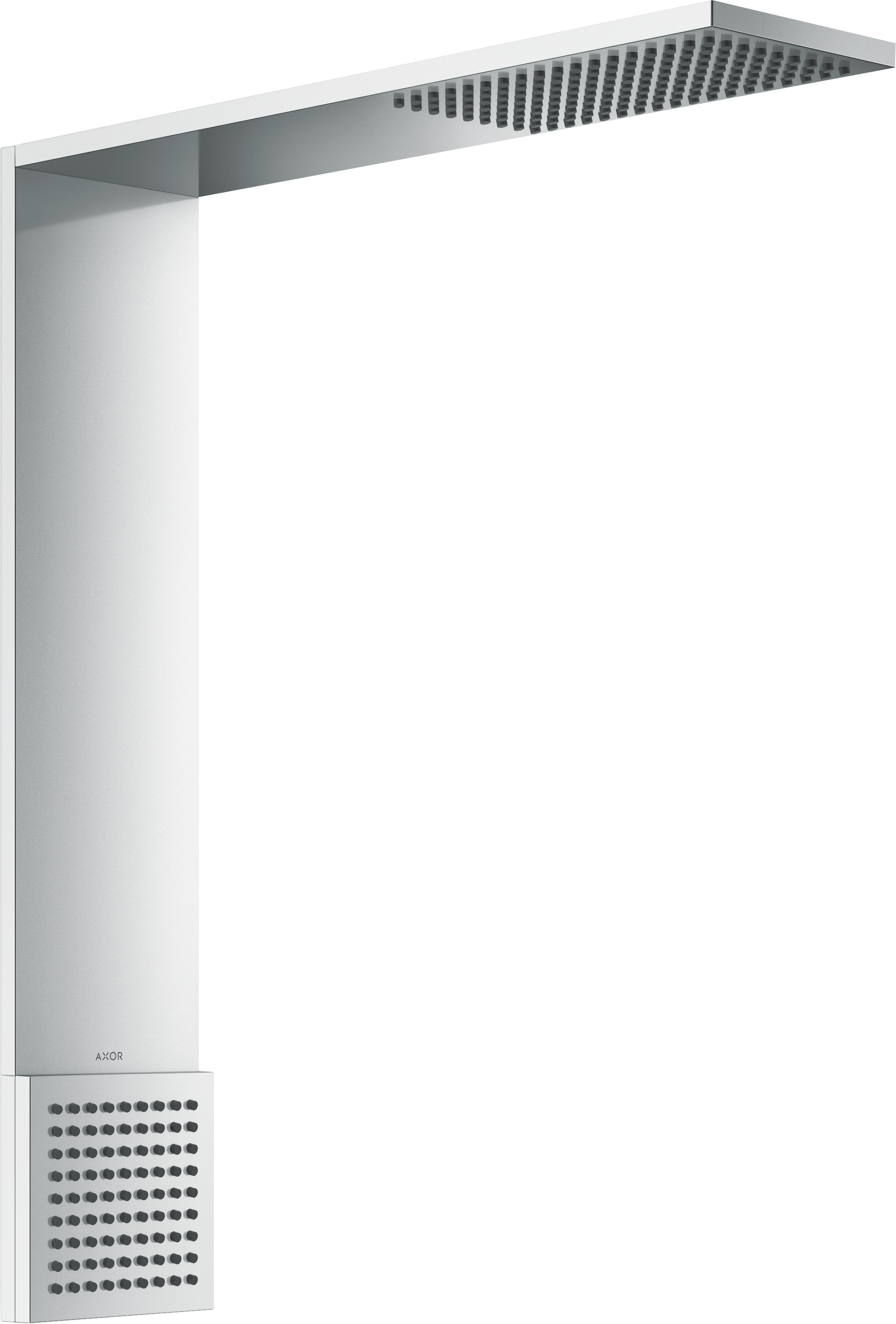 Axor ShowerComposition Kopfbrause mit Arm 42.4x11 cm rechteckig chrom 12593000