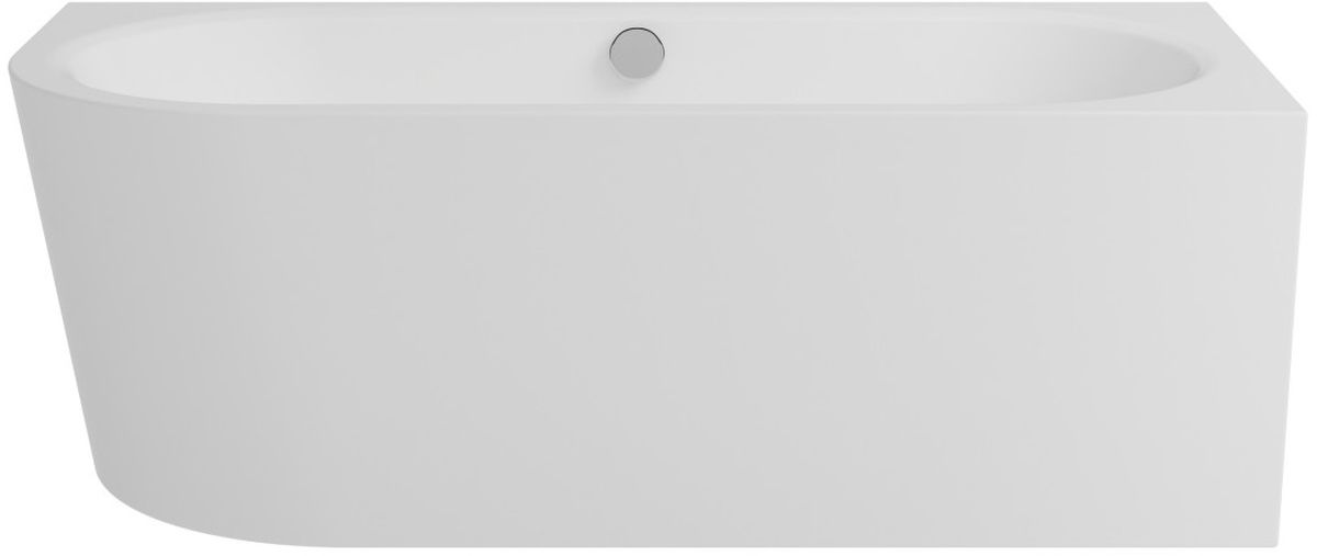 Besco Avita A-Line Wandmontierte Badewanne 150x75 cm rechteckig weiß #WAA-150APN