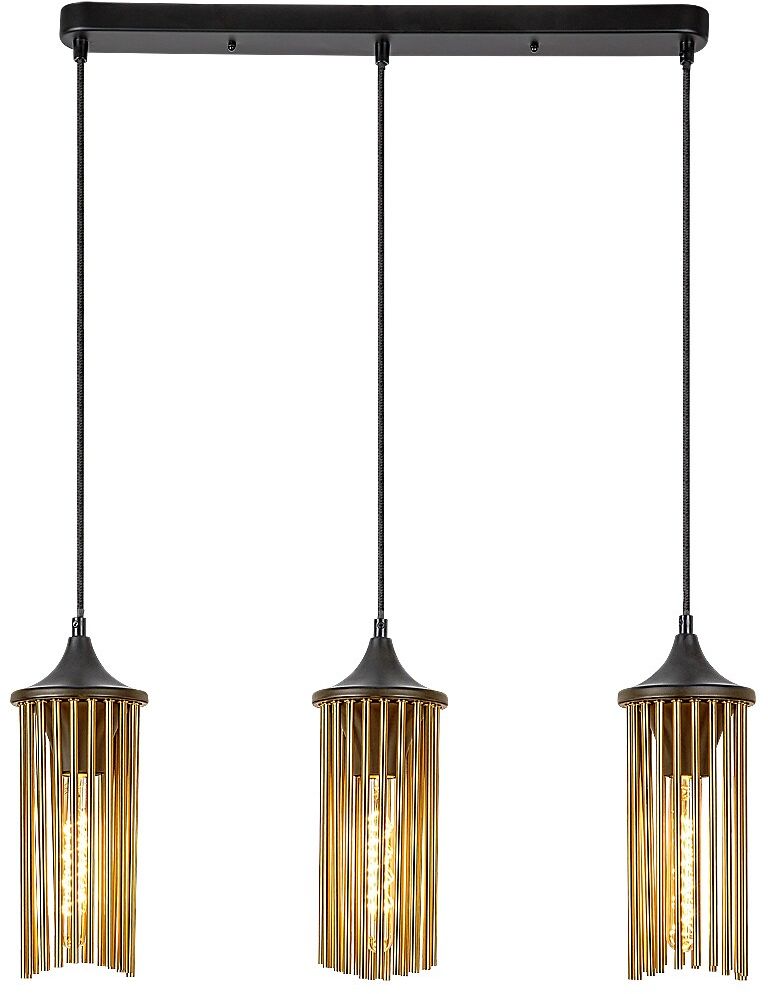 Rabalux Roxas Pendelleuchte 3x40 W schwarz-kupfer 72153