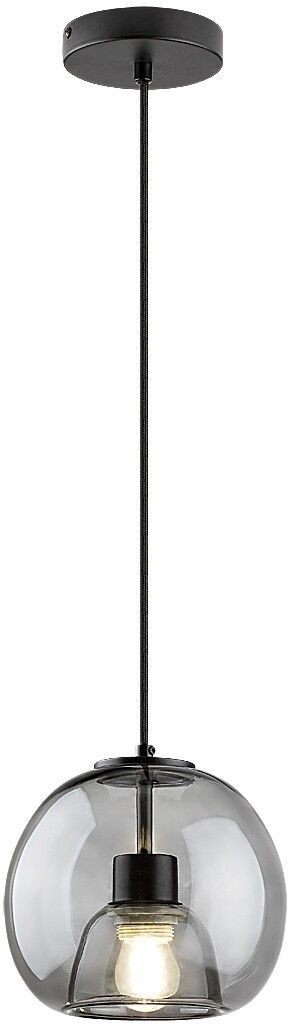 Rabalux Cameo Pendelleuchte 1x60 W schwarz-verraucht 72132