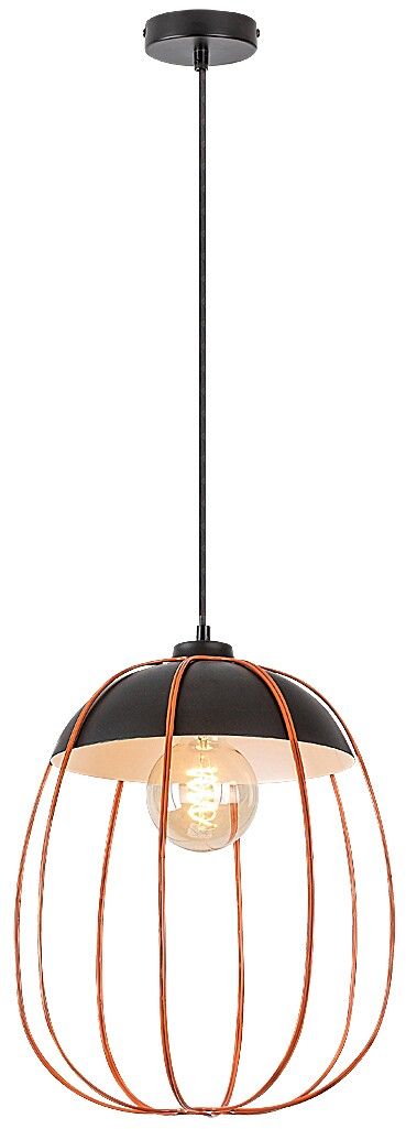 Rabalux Svens Pendelleuchte 1x60 W schwarz-orange 72034