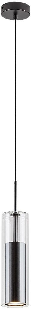 Rabalux Kalevi Pendelleuchte 1x50 W schwarz-transparent 72047