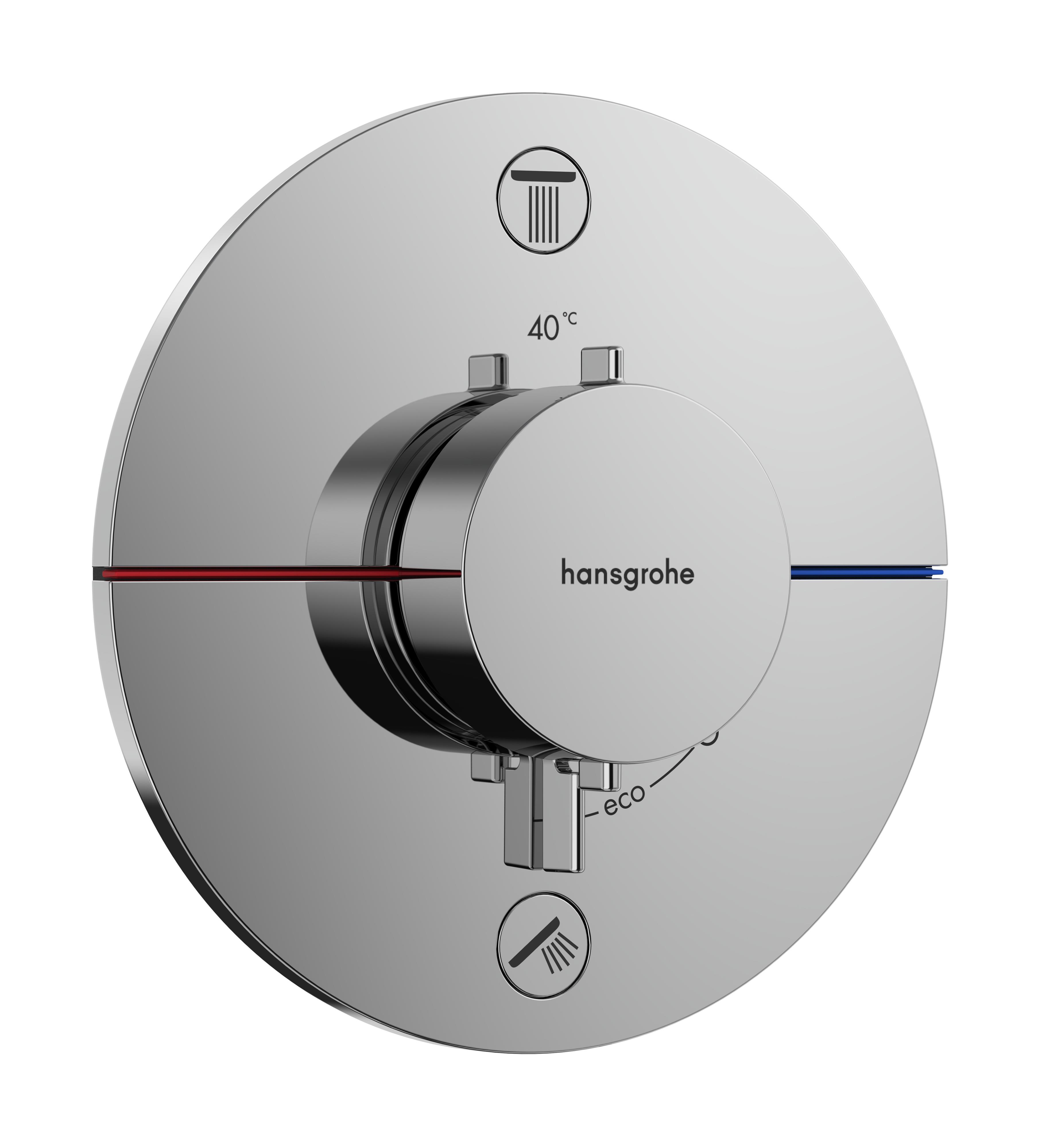 Hansgrohe ShowerSelect Comfort S Badewannen- und Duscharmatur Unterputz mit Thermostat chrom 15556000