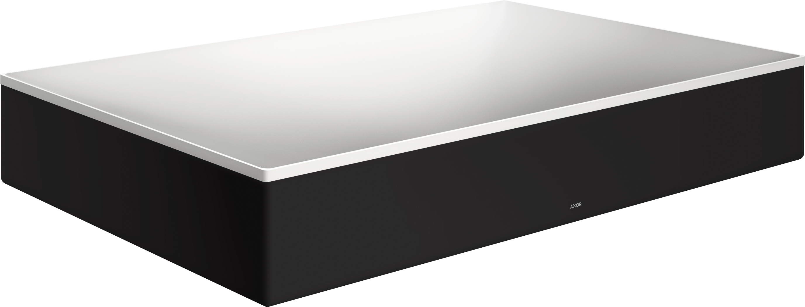 Axor Suite Waschbecken 60x40 cm rechteckig Aufsatzwaschbecken weiß-schwarz 42004670