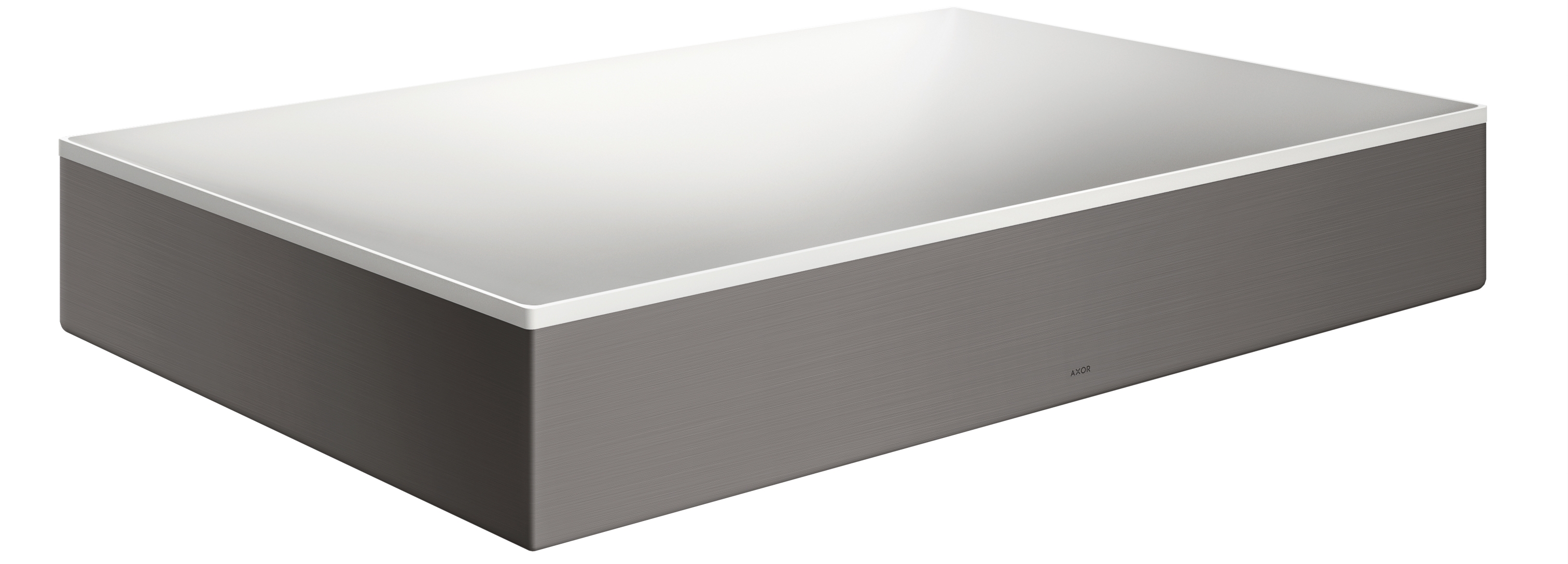 Axor Suite Waschbecken 60x40 cm rechteckig Aufsatzwaschbecken weiß-schwarz 42004340